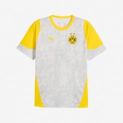 Koszulka piłkarska na trening Borussia Dortmund 25/26. Bluzki Puma, l, bez wzorów, z materiału, sportowe, bez kołnierzyka, bez ramiączek. Za 229.99 zł.
