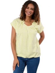 WITT WEIDEN Koszulka w kolorze żółto-białym rozmiar: 40. Żółte bluzki WITT WEIDEN, bez wzorów, bez kołnierzyka, bez ramiączek. Za 56.99 zł.