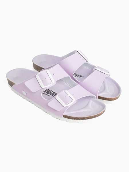 Sunbay Klapki "Trefle" w kolorze fioletowym rozmiar: 41. Fioletowe klapki Sunbay, bez wzorów, z otwartym noskiem, bez obcasa. Za 159.95 zł.