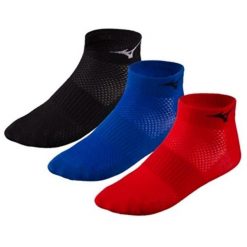 Skarpety do biegania dla dorosłych Mizuno Training Mid 3P. Czarne skarpety Mizuno, bez wzorów. Za 49.99 zł.