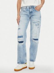 Tommy Jeans Jeansy Sophie DW0DW18248 Niebieski Straight Fit. Niebieskie jeansy Tommy Jeans, bez wzorów. Za 349.99 zł.