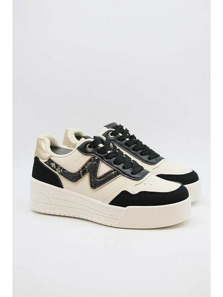 Bellucci Sneakersy w kolorze beżowo-czarnym rozmiar: 40. Brązowe trampki Bellucci, bez wzorów, bez zapięcia. Za 109.95 zł.