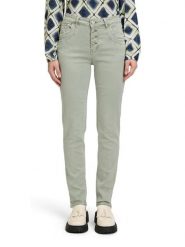 CARTOON Dżinsy - Slim fit - w kolorze khaki rozmiar: 36. Brązowe jeansy Cartoon, bez wzorów, z podwyższonym stanem. Za 130.99 zł.