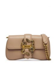 Just Cavalli Torebka Iconic Snakes 81RA4BA7 ZSA89 Beżowy. Brązowe torebki klasyczne Just Cavalli, bez wzorów, ze skóry, bez dodatków. Za 759.99 zł.