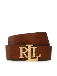 LAUREN RALPH LAUREN Pasek 412912040002 Brązowy. Brązowe paski Lauren Ralph Lauren, bez wzorów, ze skóry. Za 359.99 zł.