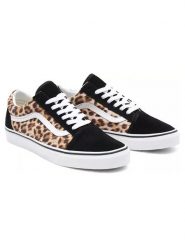 Vans Sneakersy "Old Skool" w kolorze czarno-jasnobrązowym rozmiar: 36. Brązowe trampki Vans, bez wzorów, z materiału, bez zapięcia. Za 176.08 zł.