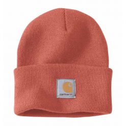 Czapka zimowa Carhartt Acrylic Watch Hat. Brązowe czapki Carhartt, bez wzorów. Za 79.00 zł.