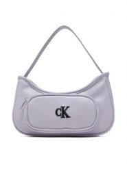 Calvin Klein Jeans Torebka Ck Shoulder Bag IU0IU00696 Fioletowy. Fioletowe torebki klasyczne Calvin Klein Jeans, bez wzorów, z jeansu, bez dodatków. Za 159.99 zł.