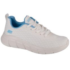 Buty sportowe Sneakersy damskie, Bobs Sport B Flex - Quick Pivot. Białe obuwie sportowe Skechers, bez zapięcia, trekkingowe, Skechers Sport. Za 199.99 zł.