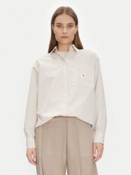 Calvin Klein Jeans Koszula J20J224436 Beżowy Relaxed Fit. Brązowe koszule Calvin Klein Jeans, l, bez wzorów, z bawełny, bez kołnierzyka, bez ramiączek. Za 229.99 zł.