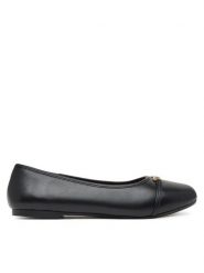 LOVE MOSCHINO Baleriny JA11081G1NIE000038 Czarny. Czarne baleriny Love Moschino, bez wzorów, ze skóry, bez obcasa. Za 839.99 zł.
