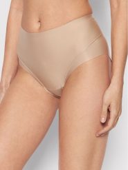 Selmark Figi klasyczne z wysokim stanem Basicos 00243 Beżowy. Brązowe figi Selmark, bez wzorów, z syntetyku. Za 49.99 zł.
