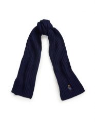 Polo Ralph Lauren Szalik 455931877003 Granatowy. Niebieskie rękawiczki Polo Ralph Lauren, bez wzorów, z materiału. Za 569.99 zł.