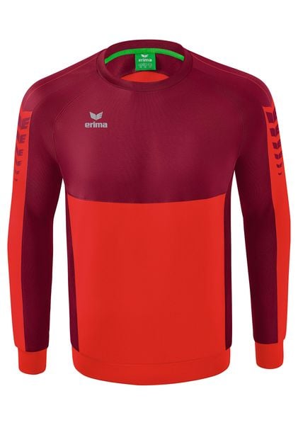 Bluza Erima Six Wings czerwona junior. Czerwone bluzy Erima, bez wzorów, z bawełny, bez kaptura. Za 267.99 zł.