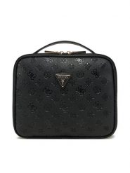 Guess Kosmetyczka TWDP74 52045 Czarny. Czarne kufry i kosmetyczki Guess, z aplikacjami, ze skóry, bez dodatków. Za 259.99 zł.
