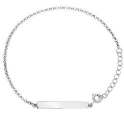 Bransoletka z blaszką posrebrzana. Bransoletki Lilou, posrebrzane. Za 159.00 zł.