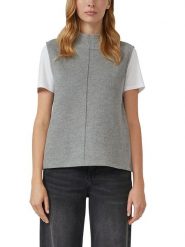 S.Oliver Bezrękawnik w kolorze szarym rozmiar: 36. Szare swetry S.Oliver, s, bez wzorów, bez ramiączek. Za 95.99 zł.