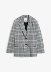 Żakiet oversize. Czarne marynarki i żakiety bonprix, bez wzorów. Za 169.99 zł.