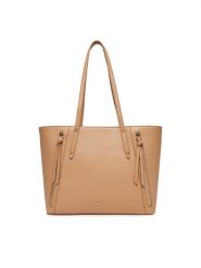 JENNY Torebka C-JNY-M-009-08 Beżowy. Brązowe shopper Jenny, bez wzorów, z materiału, bez dodatków. Za 159.99 zł.
