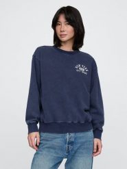 GAP Bluza w kolorze granatowym rozmiar: L. Niebieskie bluzy GAP, l, bez wzorów, bez kaptura. Za 154.07 zł.