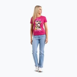 Koszulka damska Pitbull Synglasses Dog. Czerwone koszulki sportowe PITBULL, bez wzorów, bez ramiączek. Za 64.99 zł.