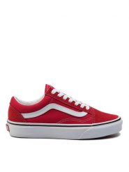 Vans Tenisówki Old Skool VN0A4BV5JV61 Czerwony. Czerwone trampki Vans, bez wzorów, ze skóry, bez zapięcia. Za 219.99 zł.