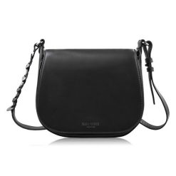 Torebka damska skórzana listonoszka ze skóry licowej modna czarna Paolo Peruzzi KV-06-BL. Czarne torby na ramię bez wzorów, ze skóry, eleganckie, na ramię, bez dodatków. Za 159.90 zł.