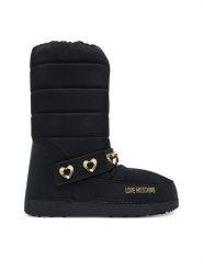 LOVE MOSCHINO Śniegowce JA24192G1NISD00B Czarny. Czarne trapery i śniegowce Love Moschino, z materiału. Za 819.99 zł.