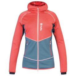 Bluza damska z kapturem Rafiki Linya. Czerwone bluzy RAFIKI, bez wzorów, z materiału, z kapturem. Za 616.05 zł.