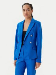 Morgan Marynarka 251-VPKY.F Niebieski Slim Fit. Niebieskie marynarki i żakiety Morgan, bez wzorów, z bawełny. Za 359.99 zł.