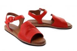 ARTIKER RELAKS 52C0773 czerwony, sandały damskie. Czerwone sandały Artiker Relaks, bez wzorów, ze skóry, bez obcasa, na obcasie, bez zapięcia. Za 234.90 zł.