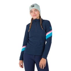 Bluza damska Rossignol Strawpile Fleece Hz. Niebieskie bluzy Rossignol, na zimę, xs, bez wzorów, bez kaptura. Za 339.35 zł.