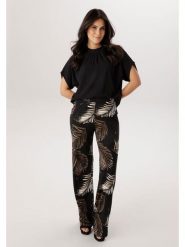 Aniston Spodnie w kolorze czarnym rozmiar: 44. Czarne spodnie materiałowe Aniston, na co dzień, bez wzorów, z materiału, z podwyższonym stanem. Za 130.99 zł.