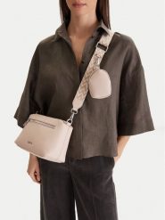 Lasocki Torebka CEO-LSK-X-011-09 Beżowy. Brązowe listonoszki Lasocki, bez wzorów, z materiału, bez dodatków. Za 189.99 zł.