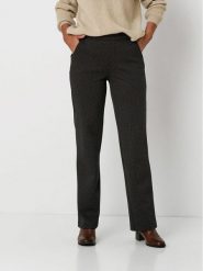 Relaxed by TONI Spodnie "Scarlet" w kolorze granatowym rozmiar: 48/L24. Niebieskie spodnie materiałowe Relaxed by TONI, na co dzień, l, bez wzorów, z materiału, z podwyższonym stanem. Za 177.45 zł.