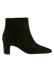 Högl Skórzane botki w kolorze czarnym rozmiar: 41. Czarne botki Högl, bez wzorów, ze skóry, bez obcasa, bez zapięcia. Za 478.62 zł.