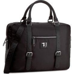 Torba na laptopa TRUSSARDI JEANS - Brooklin 71B00019 K299. Czarne torby na laptopa Trussardi Jeans, bez wzorów, z jeansu. W wyprzedaży za 379.00 zł.