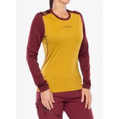 Bluza termoaktywna damska La Sportiva Tour Long Sleeve. Żółte bluzy La Sportiva, bez wzorów, bez kaptura. Za 246.69 zł.