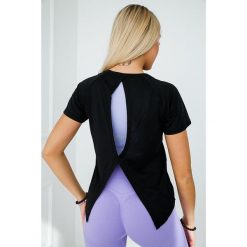 Koszulka sportowa damska z krótkim rękawem 2skin Fitness. Czarne koszulki sportowe 2SkIN, bez wzorów, z elastanu, bez ramiączek, na fitness i siłownię. Za 149.00 zł.