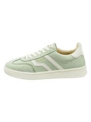 GANT Footwear Skórzane sneakersy w kolorze zielonym rozmiar: 37. Zielone trampki GANT Footwear, bez wzorów, z nubiku, bez zapięcia. Za 116.32 zł.