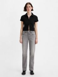 Levi's Dżinsy "501" - Regular fit - w kolorze szarym rozmiar: W27/32. Szare jeansy Levi's®, s, z aplikacjami, z podwyższonym stanem. Za 180.49 zł.