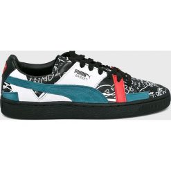 Puma - Buty Basket Graphic. Białe obuwie sportowe Puma, z gumy, bez zapięcia. W wyprzedaży za 399.90 zł.