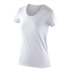 Koszulka Damska Impact Softex. Białe bluzki SPIRO, s, bez wzorów, sportowe, bez kołnierzyka, bez ramiączek. Za 65.99 zł.