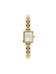 Daniel Wellington Zegarek Quadro Mini DW00100850 Złoty. Żółte, analogowe zegarki Daniel Wellington, złote. Za 909.99 zł.