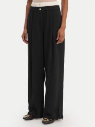 Liu Jo Sport Spodnie materiałowe TA6150 TS923 Czarny Regular Fit. Czarne spodnie materiałowe Liu Jo Sport, xs, bez wzorów, z materiału. Za 689.99 zł.