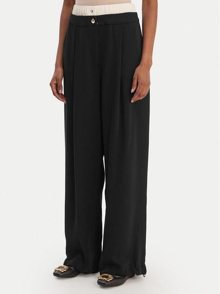 Liu Jo Sport Spodnie materiałowe TA6150 TS923 Czarny Regular Fit. Czarne spodnie materiałowe Liu Jo Sport, xl, bez wzorów, z materiału. Za 689.99 zł.