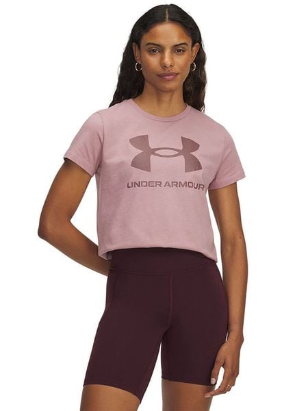 Under Armour Koszulka sportowa w kolorze jasnoróżowym rozmiar: S. Różowe koszulki sportowe Under Armour, bez wzorów, z materiału, bez ramiączek, outdoorowe. Za 65.54 zł.