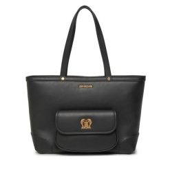 Torebka LOVE MOSCHINO. Czarne shopper Love Moschino, bez wzorów, bez dodatków. Za 909.99 zł.