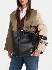 Beverly Hills Polo Club Torebka CEO-BHPC-C-008-10 Czarny. Czarne shopper Beverly Hills Polo Club, bez wzorów, ze skóry, bez dodatków. Za 279.99 zł.