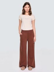 BIG STAR Koszulka w kolorze beżowym rozmiar: S. Brązowe bluzki Big Star, s, bez wzorów, z bawełny, retro, bez kołnierzyka, bez ramiączek. Za 37.99 zł.